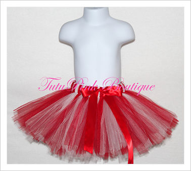 red and white tutu skirt