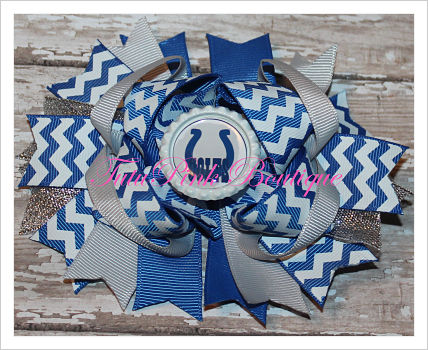 Hair Bow Boutique Stacked Colts