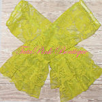 Leg Warmers Vintage Lace Lime Green