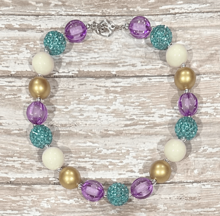Chunky Necklace Mermaid Colors